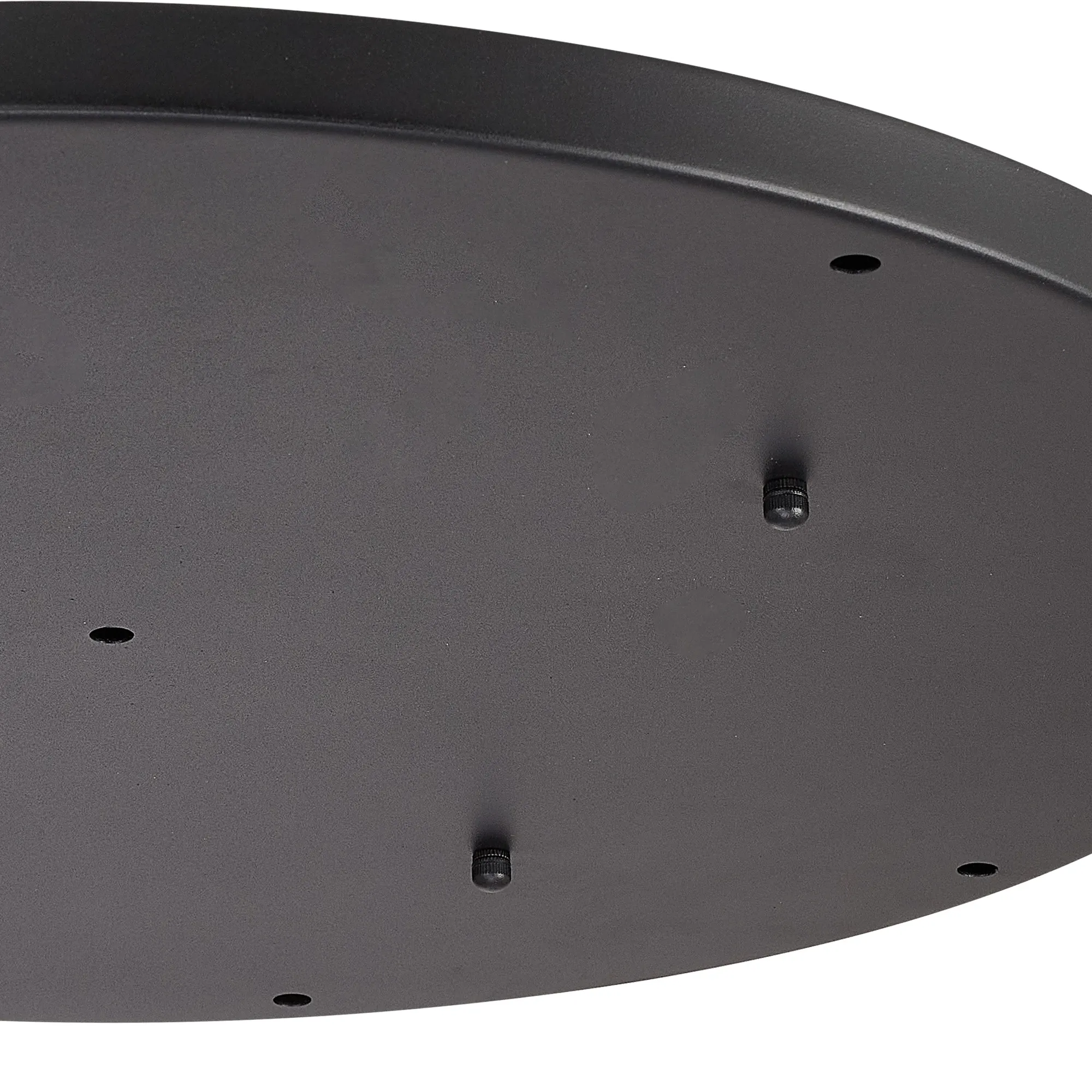 Hayes 9 Hole 60cm Round Ceiling Plate Satin Black D0831BL  Deco Hayes Black